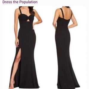 Dress the Population Black Maxi Dress